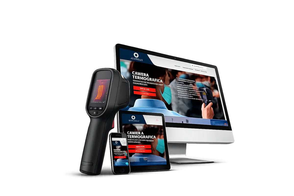 Domatus campaign materials for the pandemic thermal camera pivot